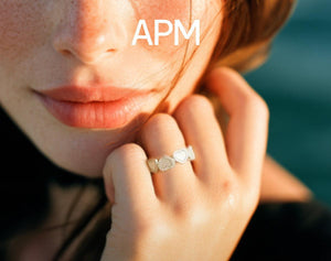 apm monaco heart to heart 925 silver ring.