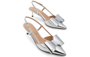 Charles & Keith High Heel | 🎀 حذاء الفيونكة الأنيق بكعب مريح (5.2 سم) ✨.