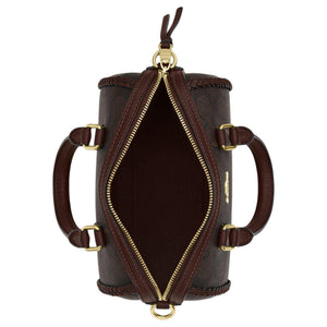 COACH Rowan 18 Tote Mini Maple Brown.