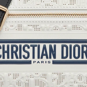 Dior Vibe Classic Bowling Bag | حقيبة ديور فايب بولينج كلاسيك (أبيض وأزرق) 👜✨.