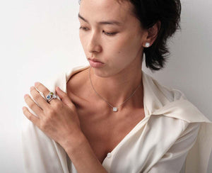 APM Monaco Zircon Light 925 Silver Ring.