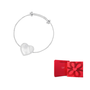 apm monaco pearl love 925 silver bracelet.