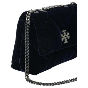 TORY BURCH Kira حقيبة كتف كيرا دايموند كوالت فيلفيت بافيه صغيرة.