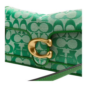 COACH x BRAIN DEAD Collaboration Soft Tabby 25 Brand Logo Fabric Blend Leather Single Shoulder Bag Medium Women's Kelly Green