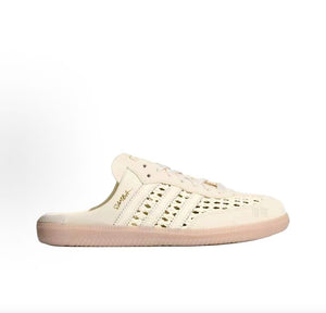 حذاء adidas Samba Mule مريح وعصري بتصميم مخرم كريمي - رفعة