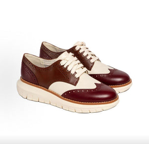 حذاء كول هان عنابي وأوف وايت | Cole Haan Burgundy - رفعة