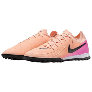 Nike Shoes Phantom GX Orange and Pink Perspective View - شوز نايك كرة قدم Flyknit برتقالي وزهري | nike schuhe | Nike Shoes