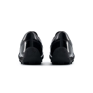 حذاء New Balance أسود لامع تصميم أنيق - رفعة