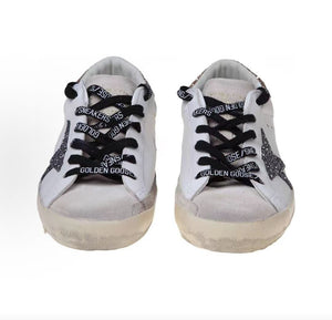 حذاء رياضي نسائي Golden Goose أبيض بنجمة جليتر فخم - رفعة