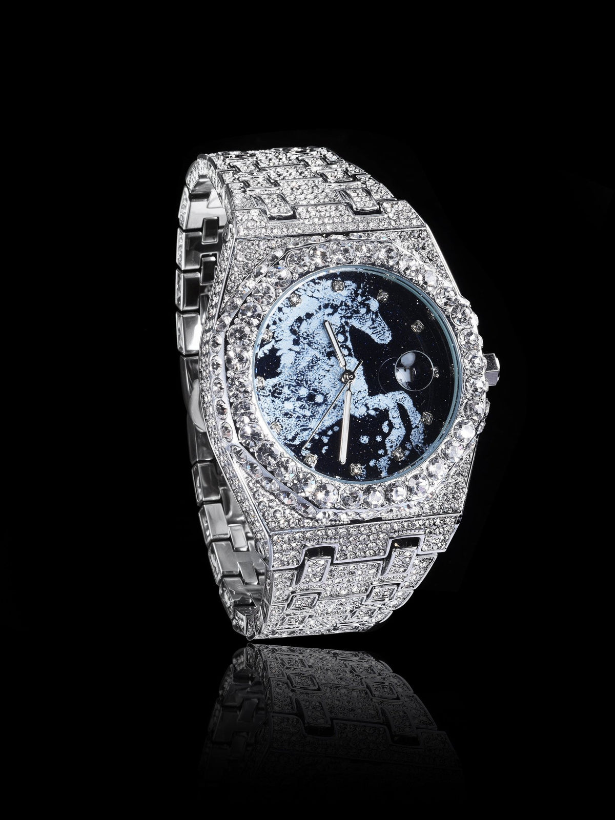 ICEGANG Year of the Horse limited starry sky full diamond oak watch natal year zodiac gift quartz watch for men and women - رفعة