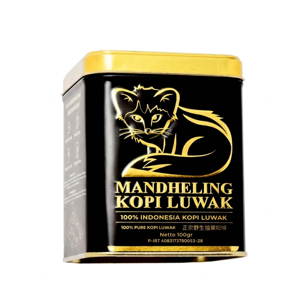 قهوة كوبي لواك Worcas Mandheling Kopi Luwak أصلي 100% – رفعة