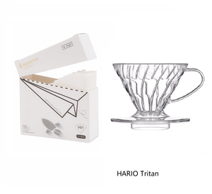 قمع ترشيح قهوة V60 من HARIO مادة Tritan لون أخضر - رفعة