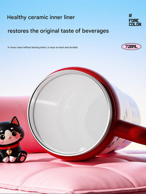 كوب عازل حراري Ceramic Liner سعة 720ML بتصاميم كرتونية لطيفة - رفعة