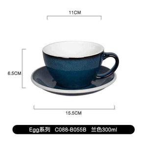 كوب Latte و Cappuccino سيراميك بتصميم Egg سعة 300ml.