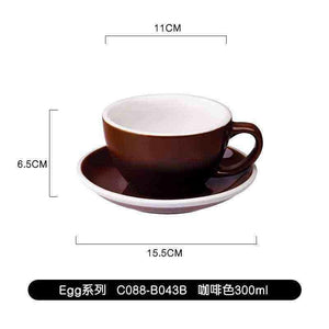 كوب Latte و Cappuccino سيراميك بتصميم Egg سعة 300ml.