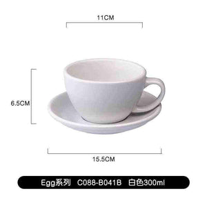 كوب Latte و Cappuccino سيراميك بتصميم Egg سعة 300ml.
