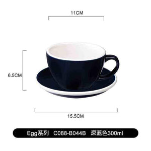 كوب Latte و Cappuccino سيراميك بتصميم Egg سعة 300ml.