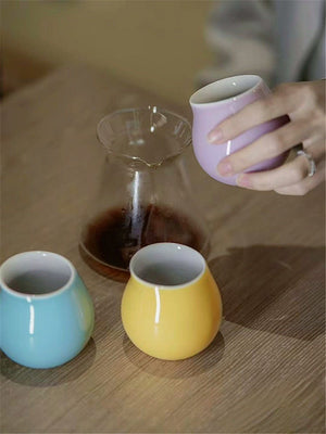 كوب سيراميك بتصميم كروي مميز لحفظ درجة حرارة القهوة والشاي Kiln Turns - رفعة