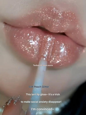 ملمع شفاه Lip Gloss بلمعة جليتر براقة وتغطية فائقة - رفعة