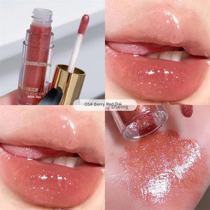 ملمع شفاه Lip Gloss بلمعة جليتر براقة وتغطية فائقة - رفعة