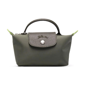 شنطة لونشامب Le Pliage Green باللون الأخضر الداكن من الأمام