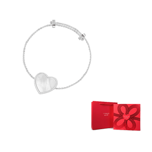 apm monaco pearl love 925 silver bracelet.