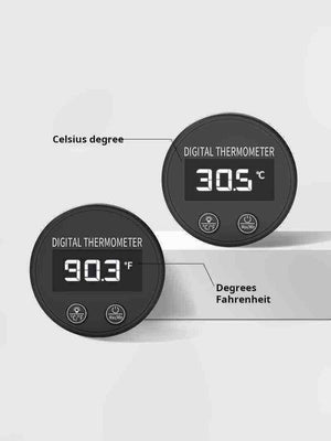 مقياس حرارة Digital Thermometer للقهوة والحليب أسود.