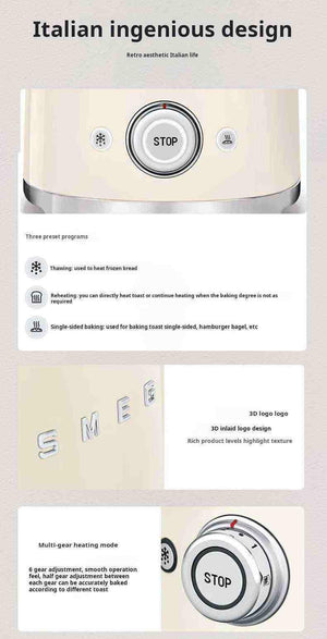 🥐 محمصة الخبز الإيطالية من SMEG سميج.