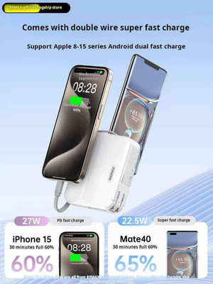 باور بانك REMAX بسعة 20000mAh مع شحن سريع PD27W.