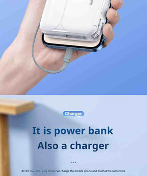 باور بانك REMAX بسعة 20000mAh مع شحن سريع PD27W.