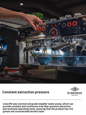 ماكينة Espresso احترافية La Marzocco Linea PB مزدوجة الرأس.