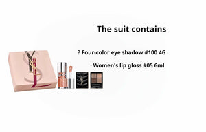 YSL Saint Laurent Eyeshadow Lip Gloss Makeup Set.