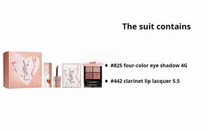 YSL Saint Laurent Pink Stone Lip Gloss and Eyeshadow Makeup Set.