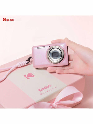 Kodak Pixpro FZ55 | كاميرا ديجيتال 16 ميجابكسل زووم 5x - وردي لؤلؤي.
