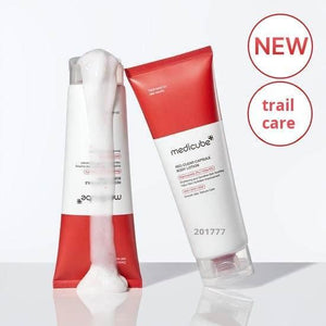 Medicube Red Clear Capsule Body Lotion (Exfoliating Body Lotion) 🧴✨ | لوشن ميديكيوب المقشر والمعالج لحبوب الجسم وجلد الفراولة (ترطيب عميق + تفتيح) 🍓🚫💊.