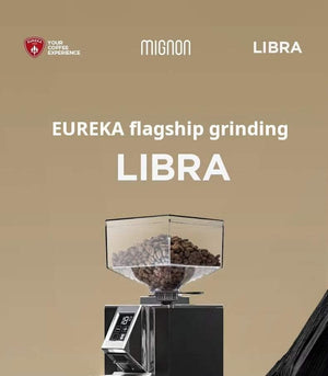 مطحنة قهوة Eureka Mignon Libra مع ميزان مدمج ودقيق.