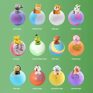 best bath toys : مجموعة كرات ملح الاستحمام البلورية للأطفال.