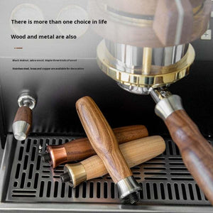 مقبض Portafilter خشب طبيعي M10 بتصميم Ergonomic مريح.