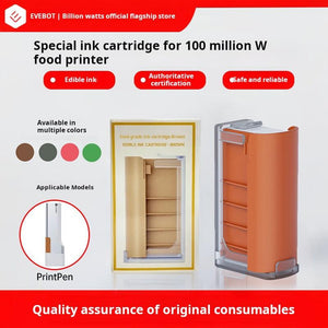 خرطوشة حبر طعام لـ EVEBOT PrintPen بـ 4 ألوان اختيارية آمنة ومعتمدة.