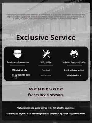 معلومات الخدمة والدعم لماكينة Wendougee