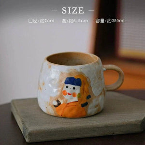 Yifang handmade coffee cup Van Gogh صنلعة يدوية.