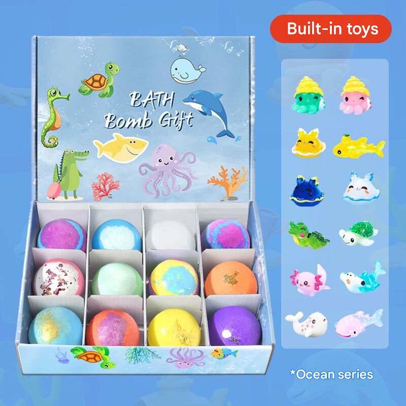 best bath toys : مجموعات كرات ملح الاستحمام البلورية للأطفال.