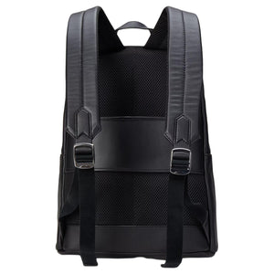 Polo Ralph Lauren logo zipper closure leather backpack and backpack men's black
