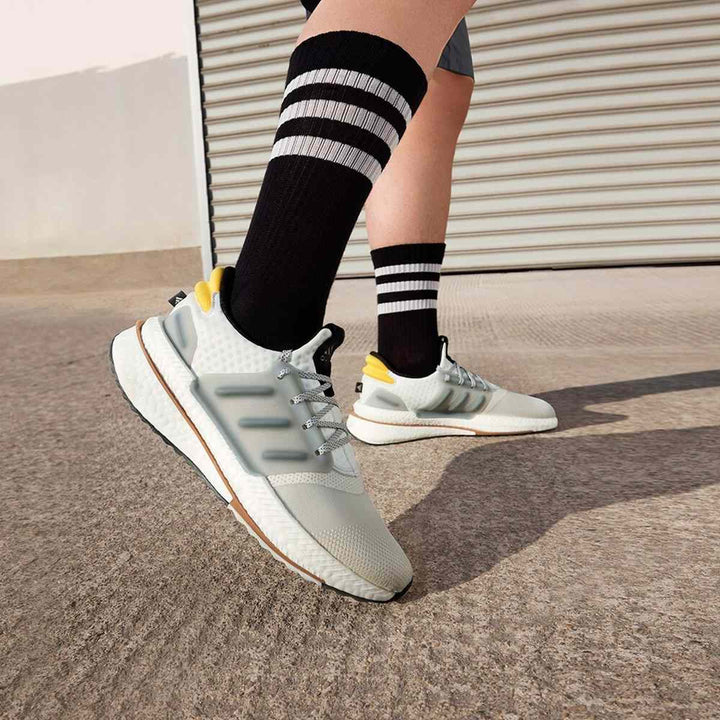 adidas Ultraboost gray and yellow shoes for comfort and style