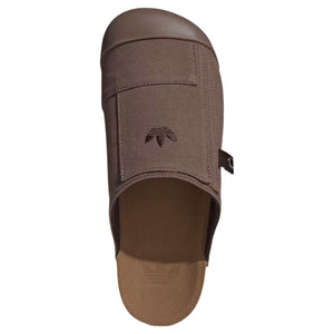 Adidas Originals Adimule Slide in brown.