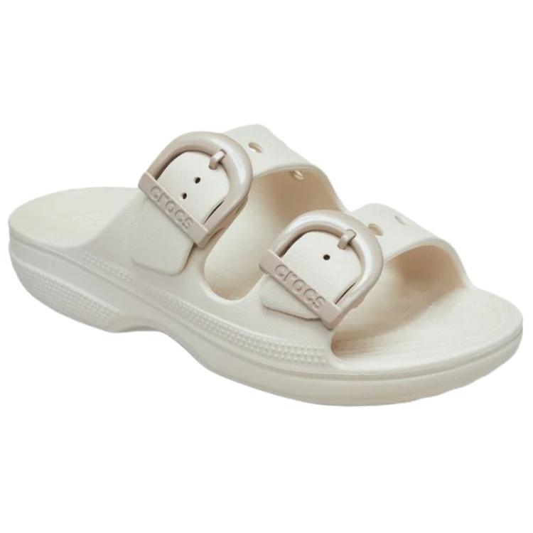 أصلي 100% صندل Crocs مريح بحزامين لون أوف وايت