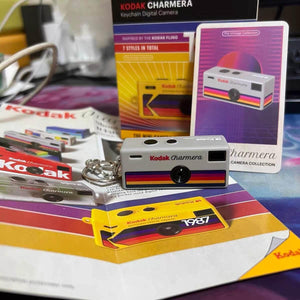 Kodak Charmera Blind Box| كاميرا كوداك الترند الأصلية مع سلسلة مفاتيح.