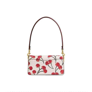 Tabby 20 With Cherry Print حقيبة كتف تابي 20 بطبعة الكرز.