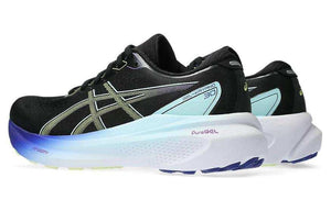 Asics Gel-Kayano 30 Women's Black, Yellow and Blue.