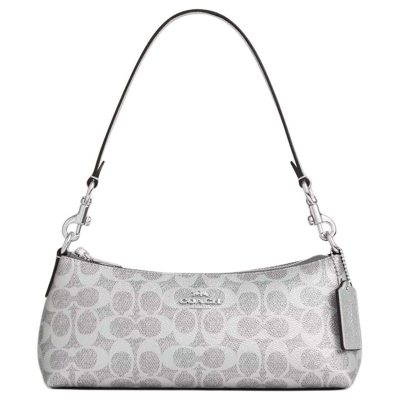 COACH Charlotte 25  Silver.